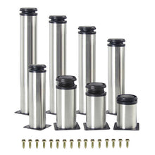 Load image into Gallery viewer, 1Pcs 5CM-35CM Furniture Adjustable Cabinet Legs Stainless Steel Furniture Legs Cabinet Table Sofa Bed Feet Furniture Legs Feet