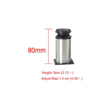 Load image into Gallery viewer, 1Pcs 5CM-35CM Furniture Adjustable Cabinet Legs Stainless Steel Furniture Legs Cabinet Table Sofa Bed Feet Furniture Legs Feet